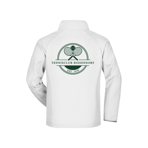 Rückendruck grün - Men's Promo Softshell Jacket Miniaturansicht