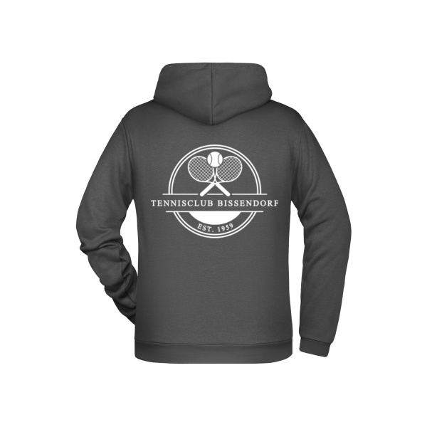 Rückendruck weiß - Promo Hoody Man Miniaturansicht