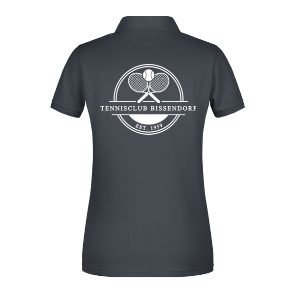 Rückendruck weiß - Ladies' Basic Polo Miniaturansicht