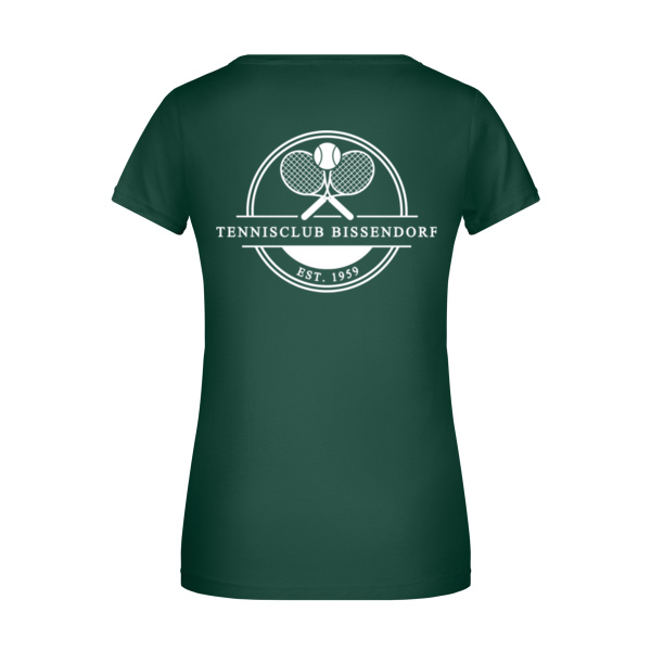 Rückendruck weiß - Ladies' Basic-T Miniaturansicht