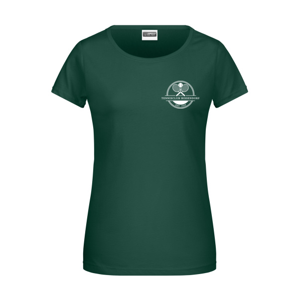 Brustdruck weiß - Ladies' Basic-T Miniaturansicht
