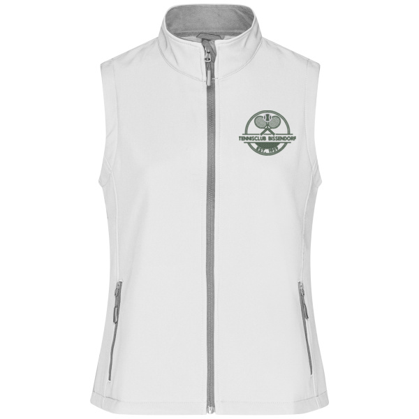 Bruststick grün - Ladies' Promo Softshell Vest Miniaturansicht