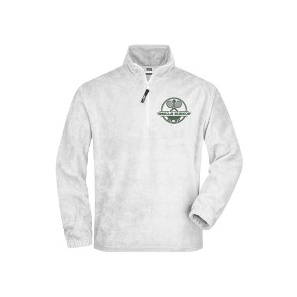 Bruststick grün - Half-Zip Fleece Miniaturansicht