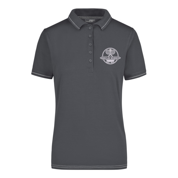 Bruststick weiß - Ladies' Elastic Polo Miniaturansicht