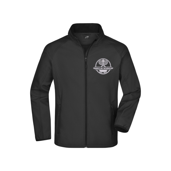 Bruststick weiß - Men's Promo Softshell Jacket Miniaturansicht