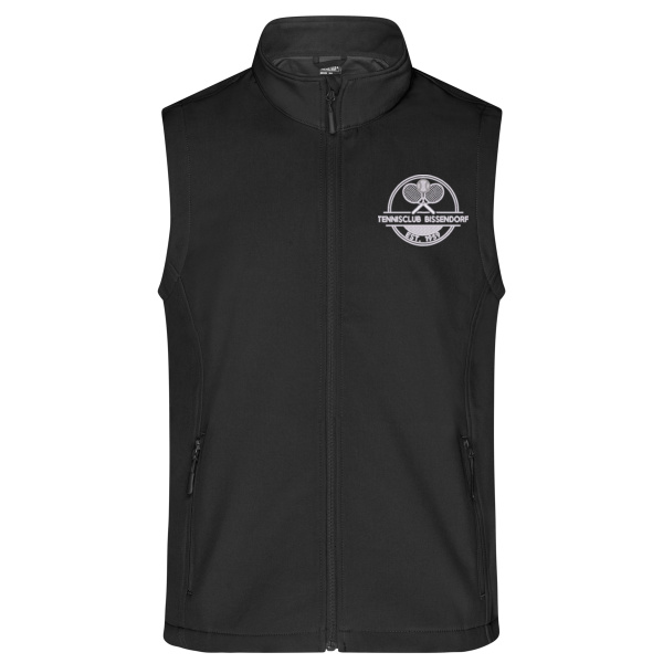 Bruststick weiß - Men's Promo Softshell Vest Miniaturansicht