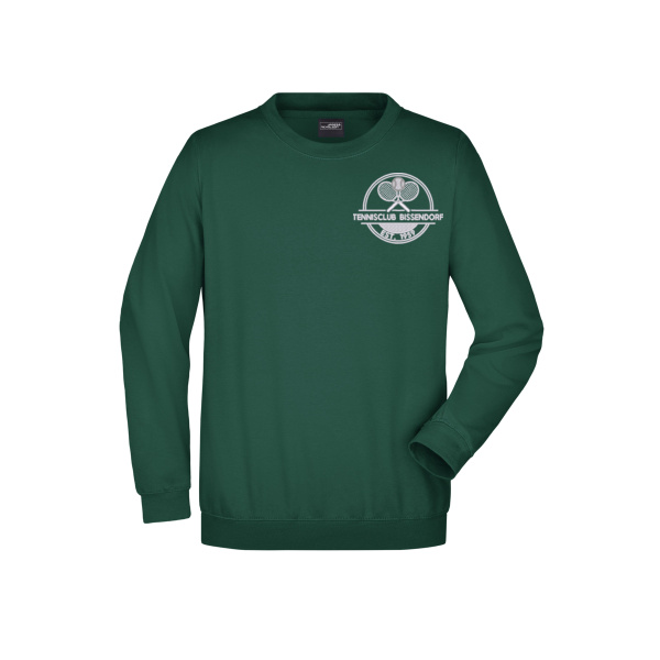 Bruststick weiß - Round-Sweat Heavy Miniaturansicht