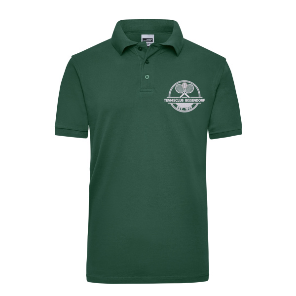 Bruststick weiß - Workwear Polo Men Miniaturansicht